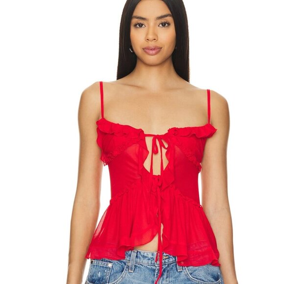 red Sami Top revolve (more to come) size small- NEVER WORN - Picture 1 of 4